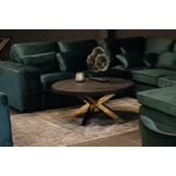 Salontafel Black Bonito Rond 100 cm - visgraat look