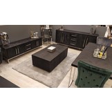 Black Bonito - Bloktafel - Goud - visgraat look - 130 x 70 cm