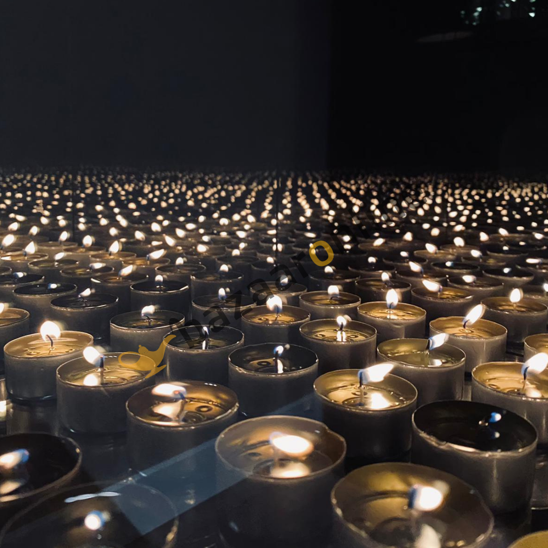 Windlicht Infinity oneindig licht 40 x 90 cm - Antraciet