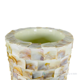 Schelpenvaas Flora - Wit - 90 cm