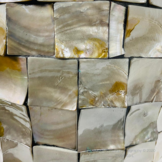 Schelpenvaas Flora - Grijs - 60 cm