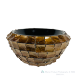 Schelpenpot Flora - Bruin - Ø 50 cm - Rond