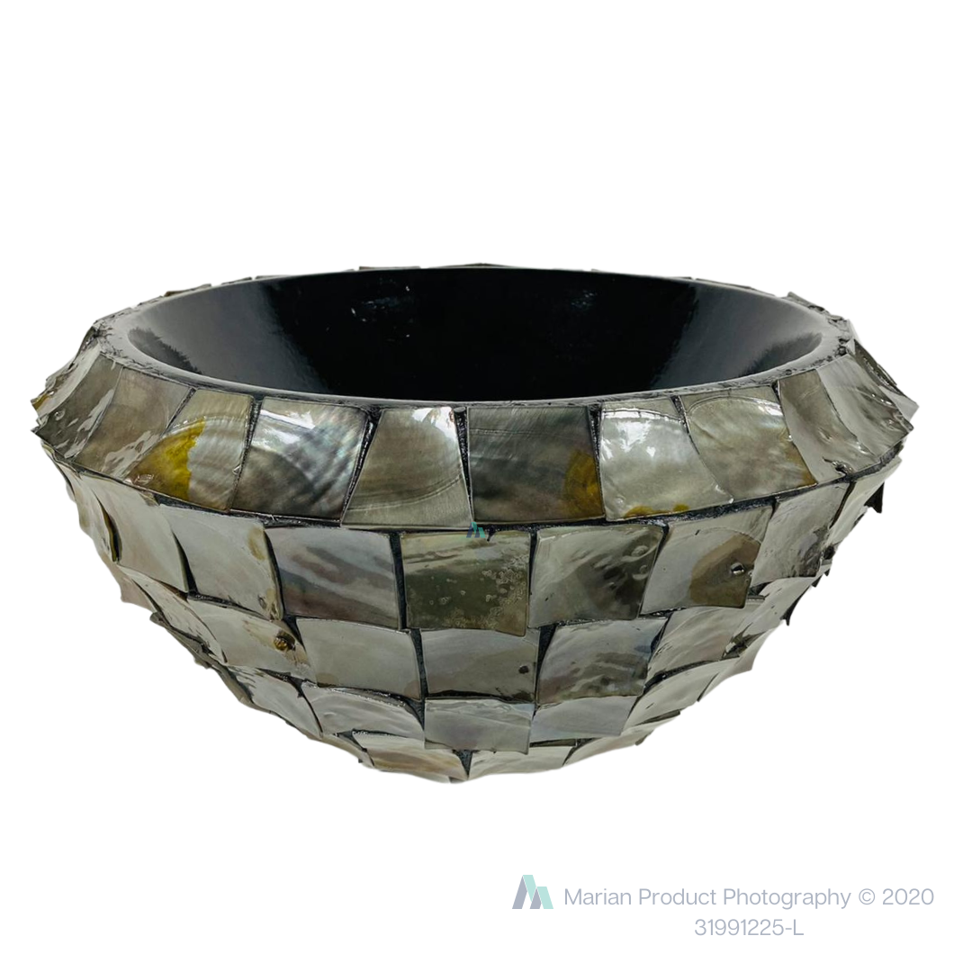 Schelpenpot Flora - Grijs - Ø 50 cm - Rond