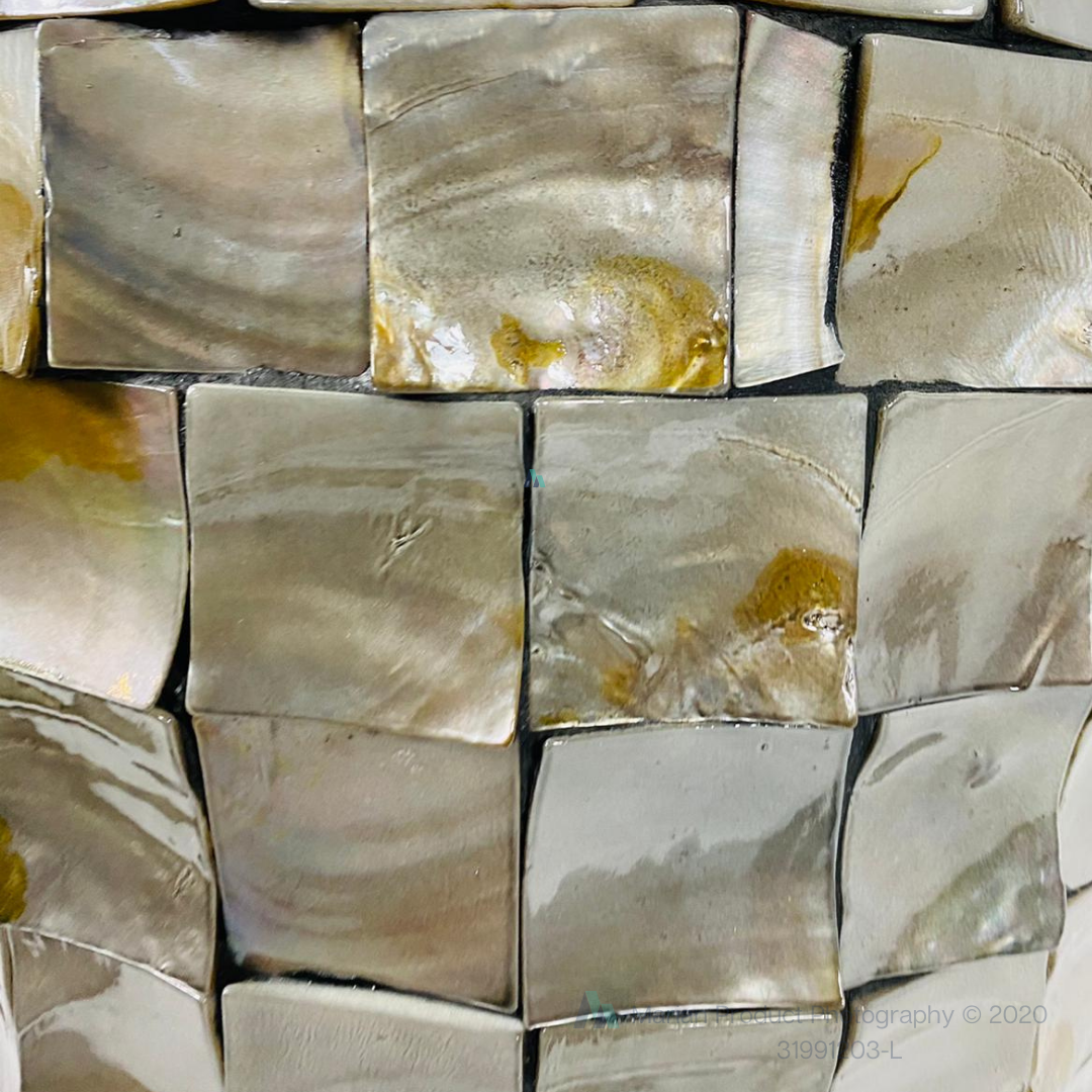 Schelpenpot Flora - Grijs - Ø 50 cm - Rond