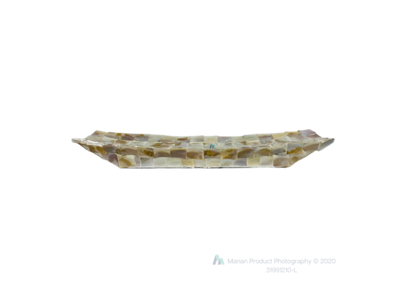 Schelpendienblad Flora - Wit - 80 cm