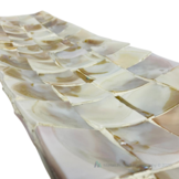 Schelpendienblad Flora - Wit - 80 cm