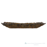 Schelpendienblad Flora - Bruin - 80 cm