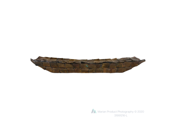 Schelpendienblad Flora - Bruin - 80 cm
