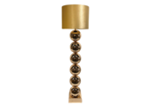 Bollamp - Goud - Vloerlamp - Vierkante voet
