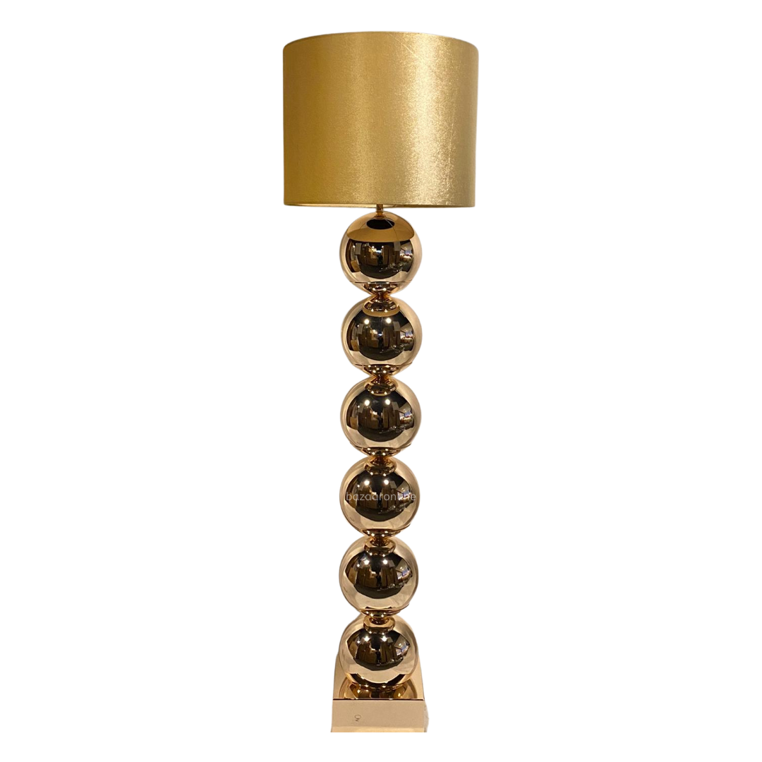 Lamp met bollen - Goud -Vloerlamp | Eric Kuster Stijl - Bazaaronline