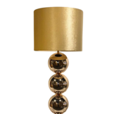 Bollamp - Goud - Vloerlamp - Vierkante voet