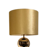 Bollamp - Goud - Tafellamp - 2 Bollen - Vierkante Voet