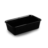 Melamine Schaal rechthoekig  zwart - 2 formaten