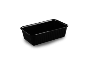 Melamine Schaal rechthoekig  zwart - 2 formaten