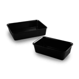 Melamine Schaal rechthoekig  zwart - 2 formaten