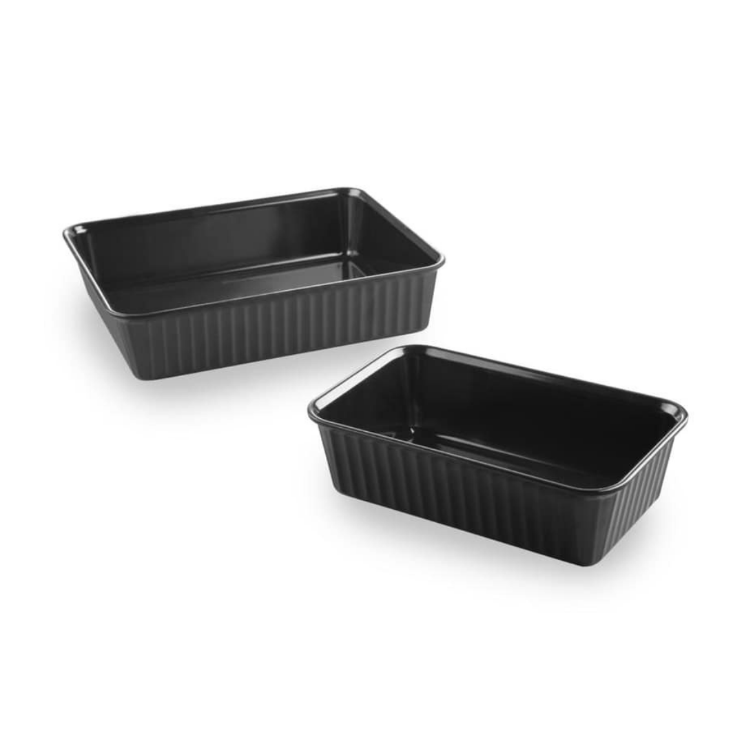 Melamine Schaal rechthoekig  zwart - 2 formaten