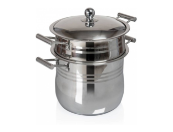 Couscous pan / stoompan 12 liter - Roestvrijstaal - Inductie
