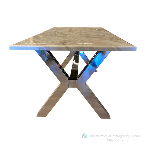 Eettafel magnum Wit Marmer 180 x 90 cm