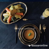 FERVEO Sara Bestekset 24-delig Goud/Zwart