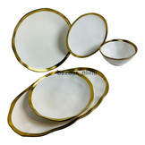 Bricard Dole Serviesset set 25-delig Wit/Goud