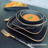 Bricard Evry Serviesset set 25-delig Zwart/Goud