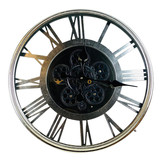 Fugurato Rendia | Wandklok Rond met Radarwerk Zilver | 54x54 cm