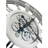 Fugurato Rendia | Wandklok Rond met Radarwerk Zilver | 54x54 cm