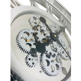 Fugurato Rendia | Wandklok Rond met Radarwerk Zilver | 54x54 cm