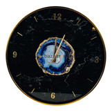 Fugurato Wandklok Epoxy look | Zwart | 005