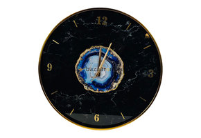 Fugurato Wandklok Epoxy look | Zwart | 005