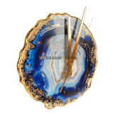 Fugurato Wandklok Epoxy look | Zwart | 005