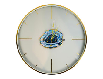 Fugurato Wandklok Epoxy look | Wit | 002