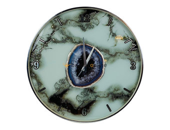 Fugurato Wandklok Epoxy look | Brown Green| 004