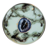 Fugurato Wandklok Epoxy look | Brown Green | 004