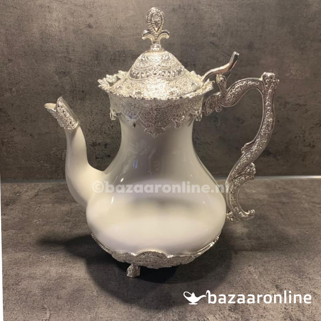 Bricard Theepot Wit / Zilver