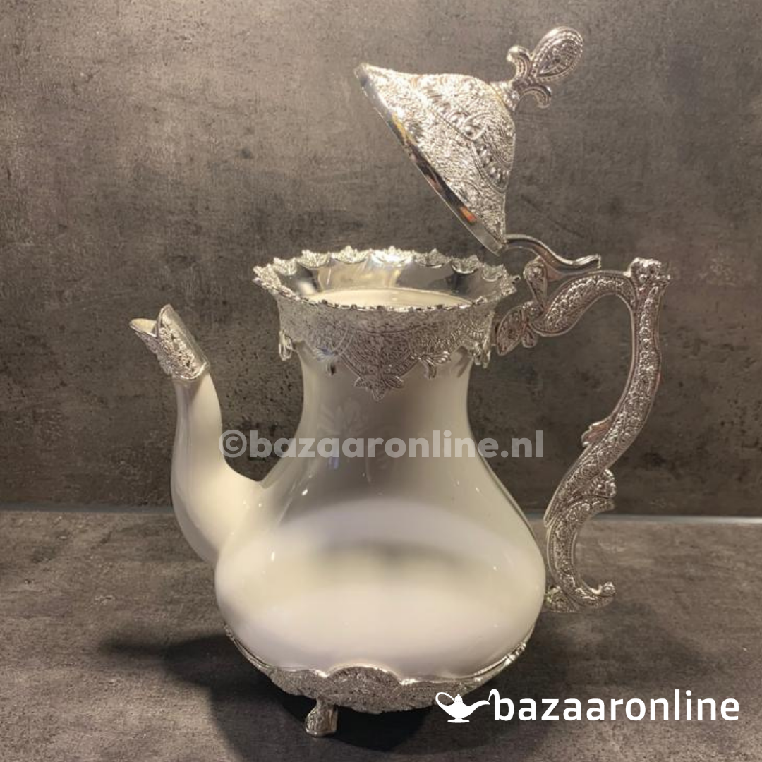 Bricard Theepot Wit / Zilver