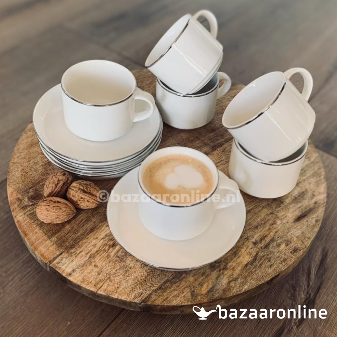 Bricard Lunel Koffieset | Zilver 12-delig