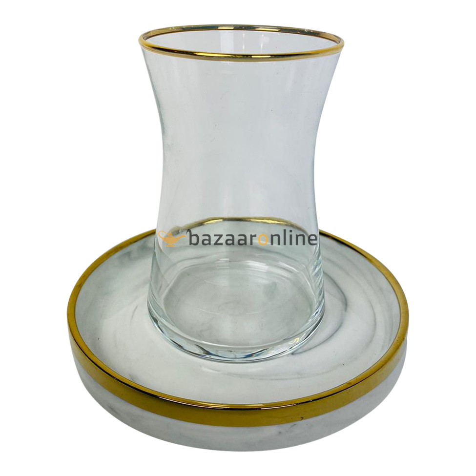 Bricard Sens Theeset | Marmer Grijs 12-delig