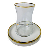 Bricard Sens Theeset | Wit-Goud 12-delig