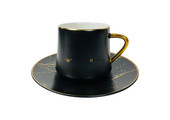 Koffieset Luxu Marmer Zwart / Goud