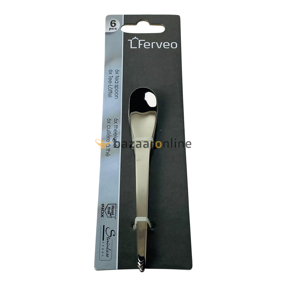 FERVEO Tarz Theelepel Zilver 6-stuks