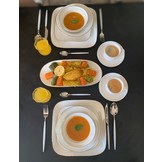 FERVEO Sara Bestekset 24-delig Zilver/Wit