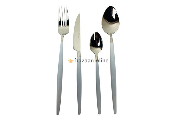 FERVEO Sara Bestekset 24-delig Zilver/Wit