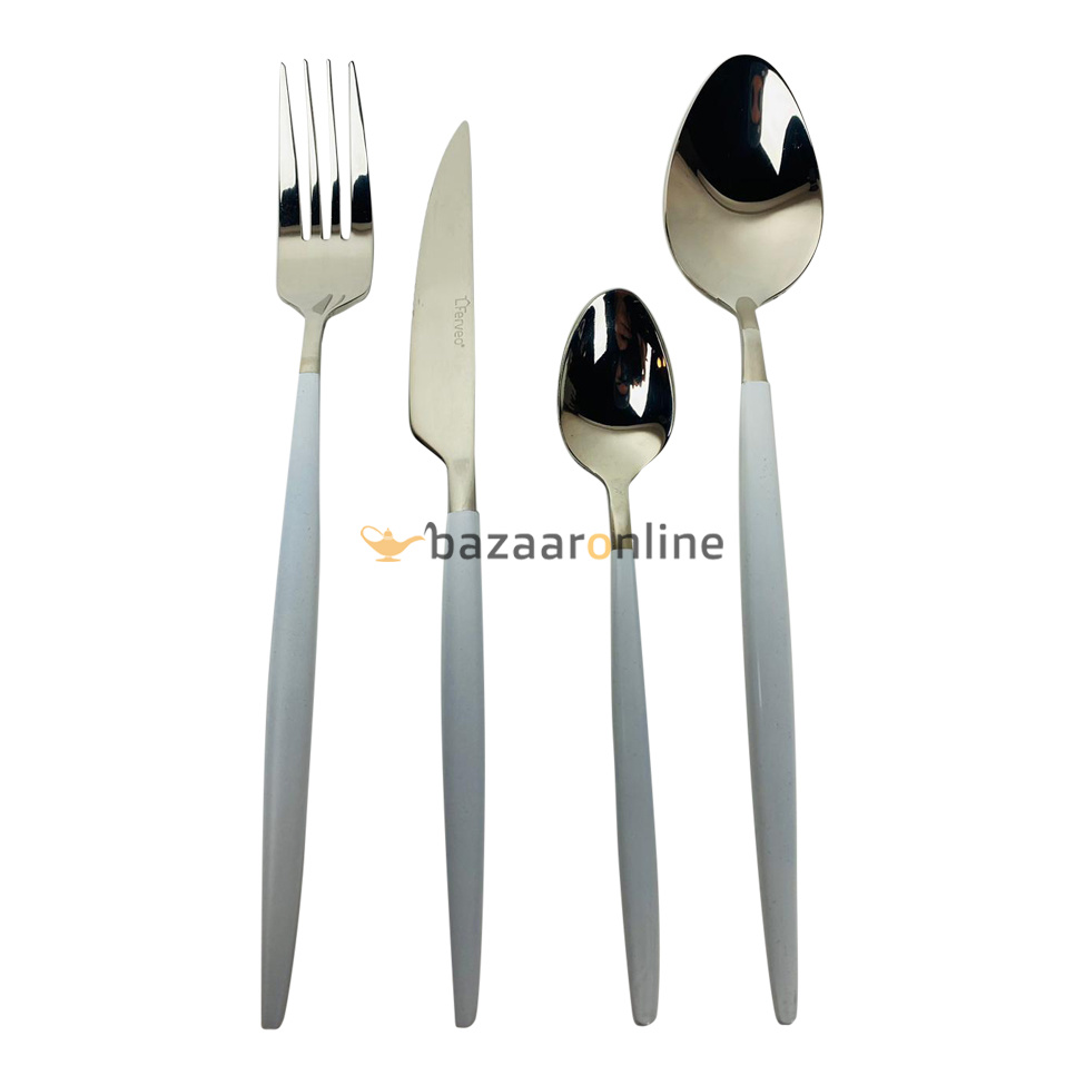 FERVEO Sara Bestekset 24-delig Zilver/Wit