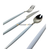 FERVEO Sara Bestekset 24-delig Zilver/Wit