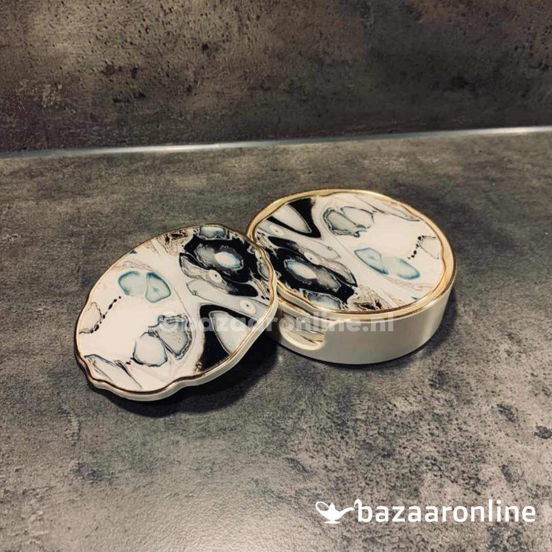 FUGURATO Epoxy-look onderzetters | 6-stuks | 001