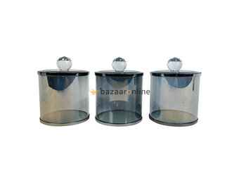 Luxe bewaarpotten - Donkergrijs