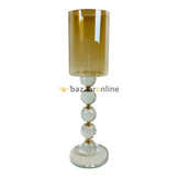 Kaarshouder Crysto Goud Glas - 3 maten