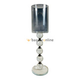 Kaarshouder Crysto Antraciet Glas - 3 maten