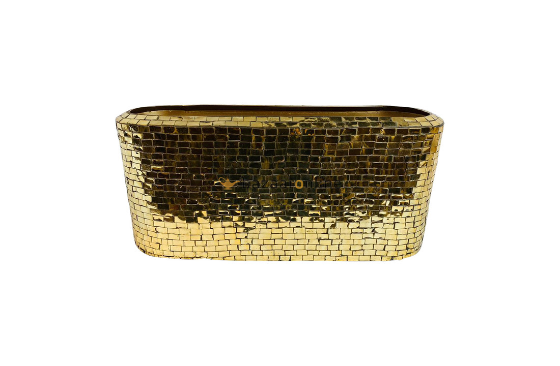 Mozaïk pot - kies het formaat - Shiny Gold